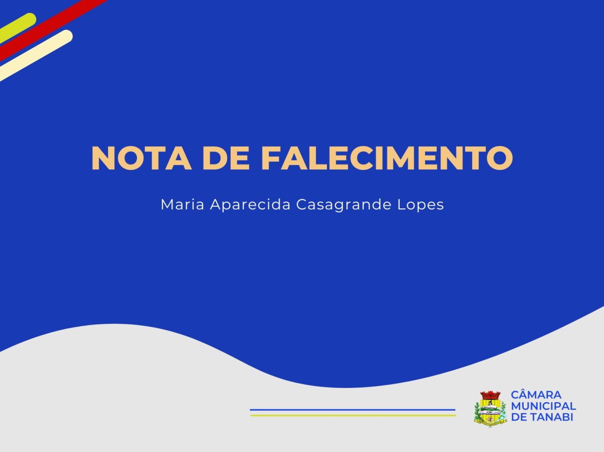 Câmara informa falecimento da ex-servidora Maria Aparecida Casagrande Lopes