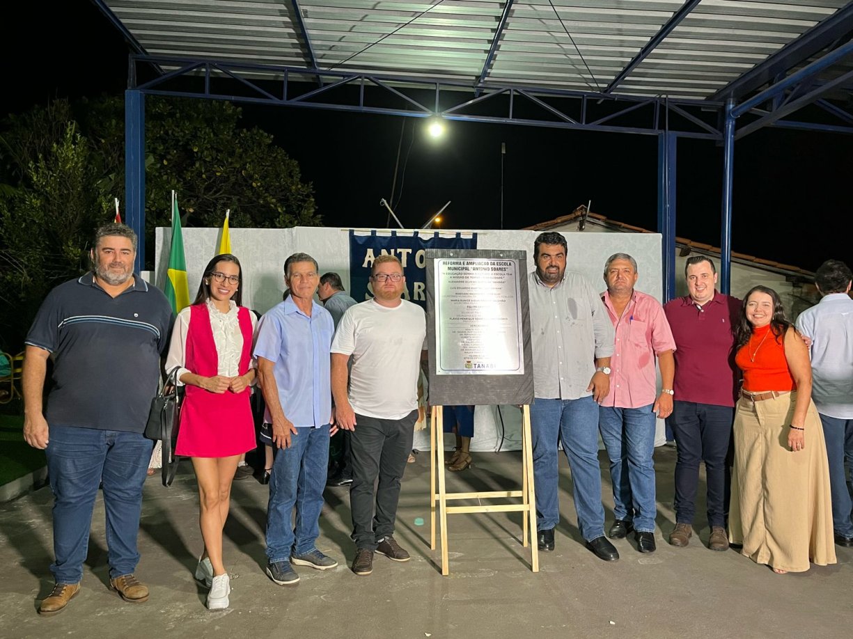 Reinauguração de escola municipal de Tanabi tem presença de vereadores