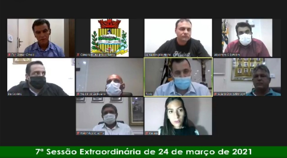 Vereadores realizam Sessão de forma remota