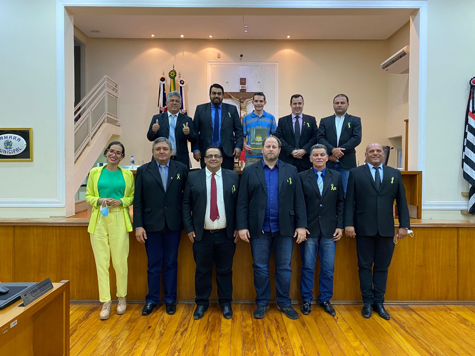 Krisman Beckman recebe moção de aplausos dos vereadores.