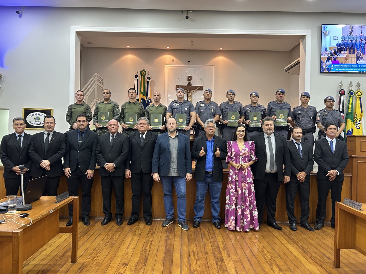 Câmara concede moção a policiais militares que prenderam grupo acusado de roubo